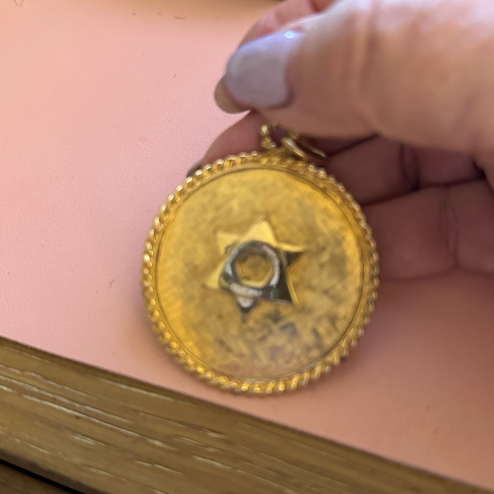 Vintage Gold-Tone Star of David Pendant